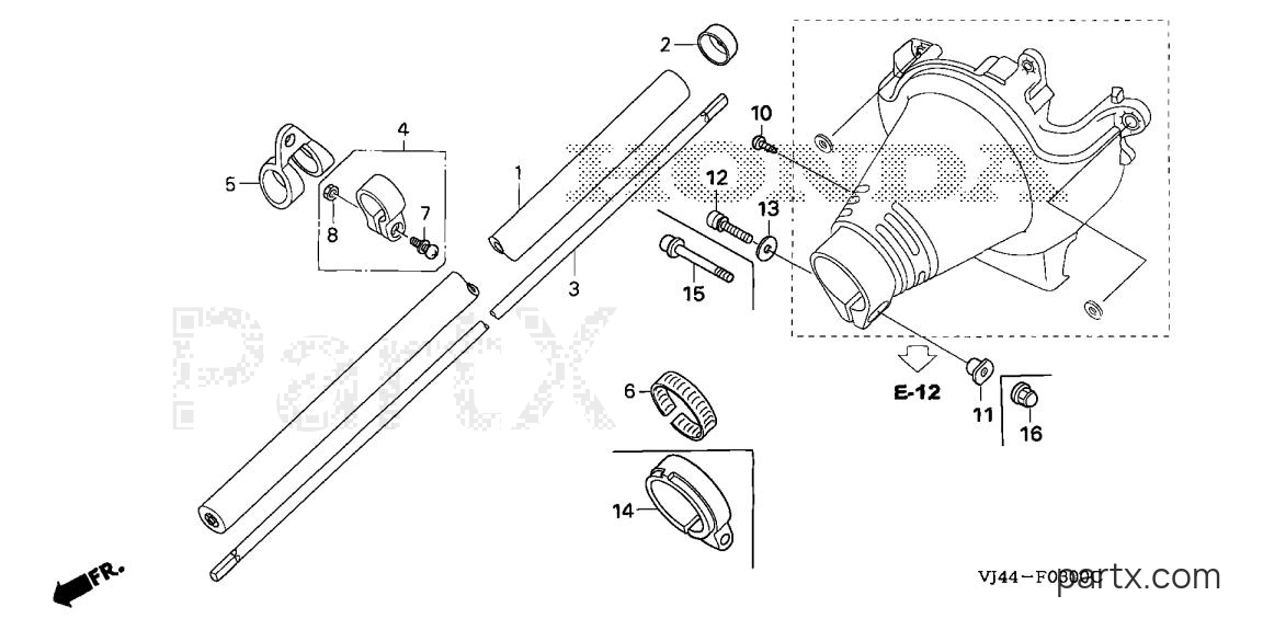 Honda HHT25S LTA - FRAME PIPE