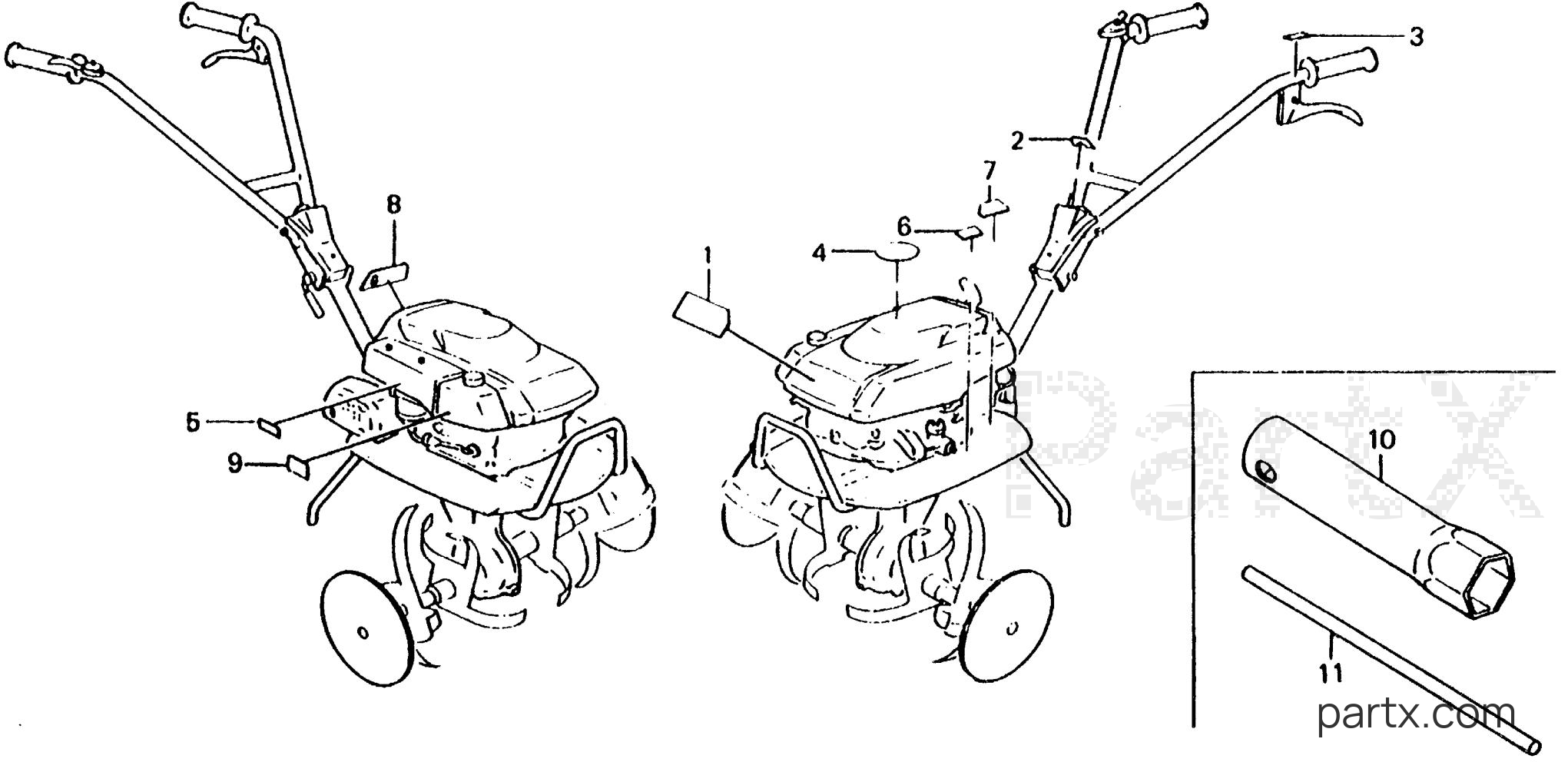 Honda F200 A - LABELS
