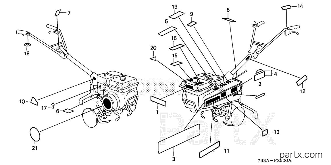 Honda F501K2 A2 - MARKS