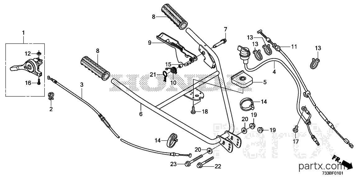 Honda FC600K2 A1 - HANDLEBAR (2)