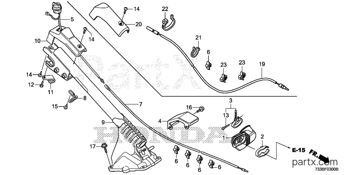 Honda FC600K2 AH - HANDLE COLUMN