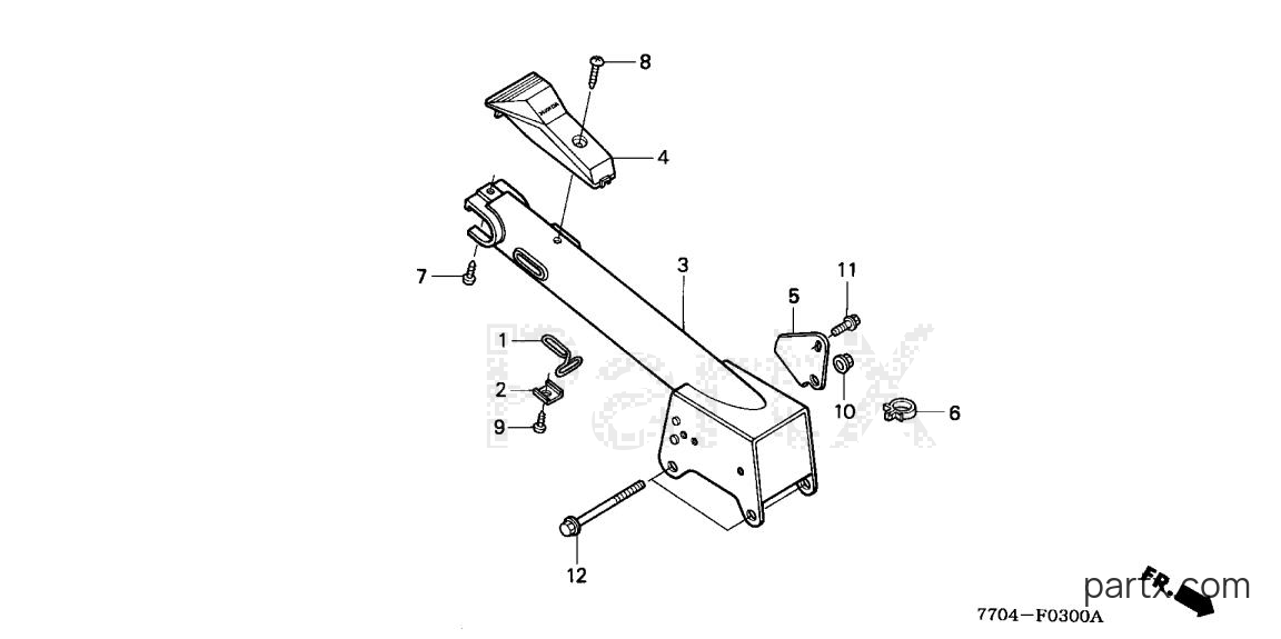 Honda FR800 A - HANDLE COLUMN