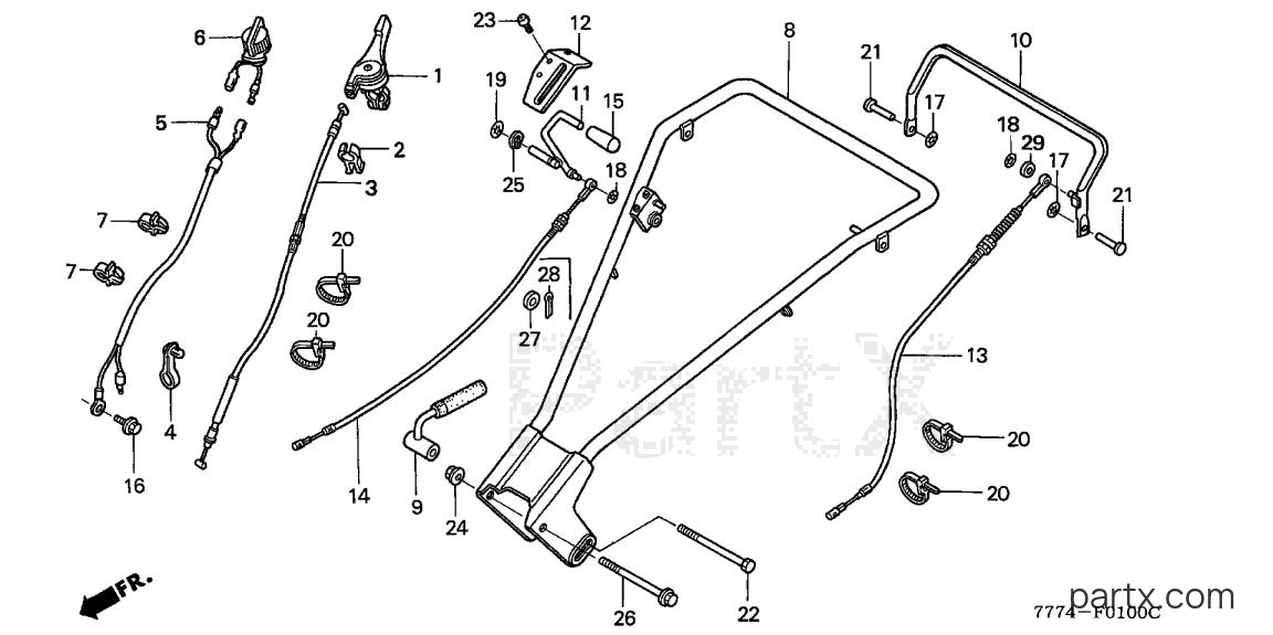 Honda FR650 AC - HANDLEBAR