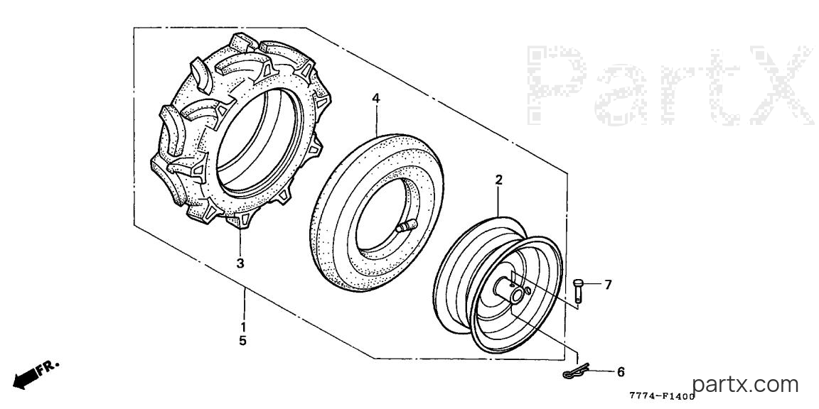 Honda FR650 AC - WHEEL