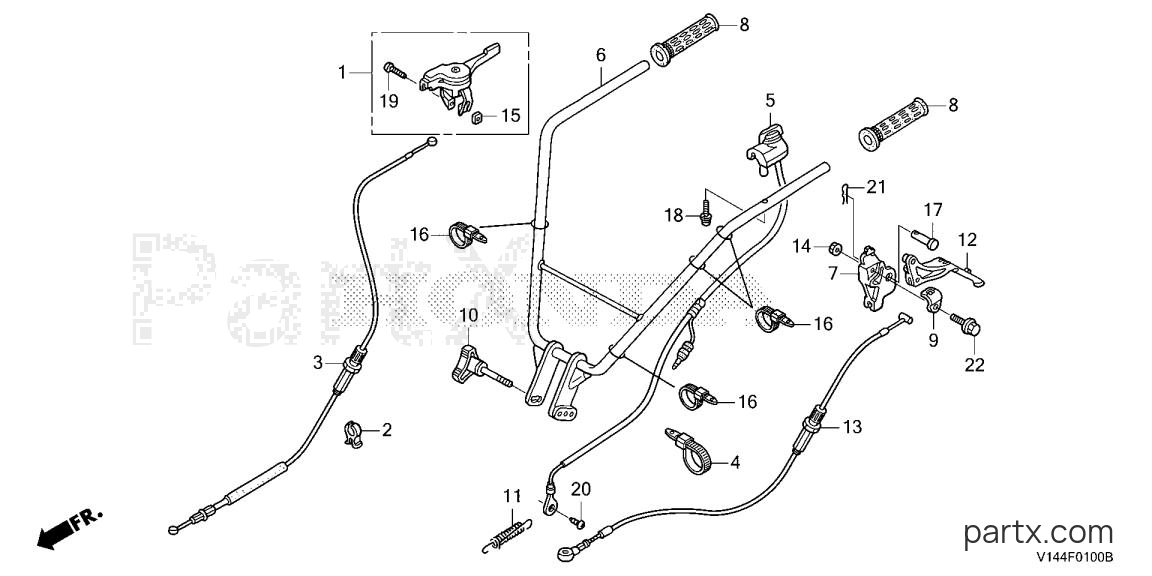 Honda F220K1 ANT - HANDLEBAR