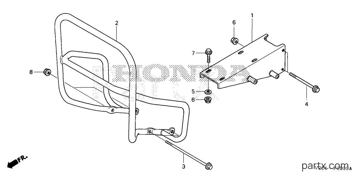 Honda FRC800K1 AN - ENGINE BED