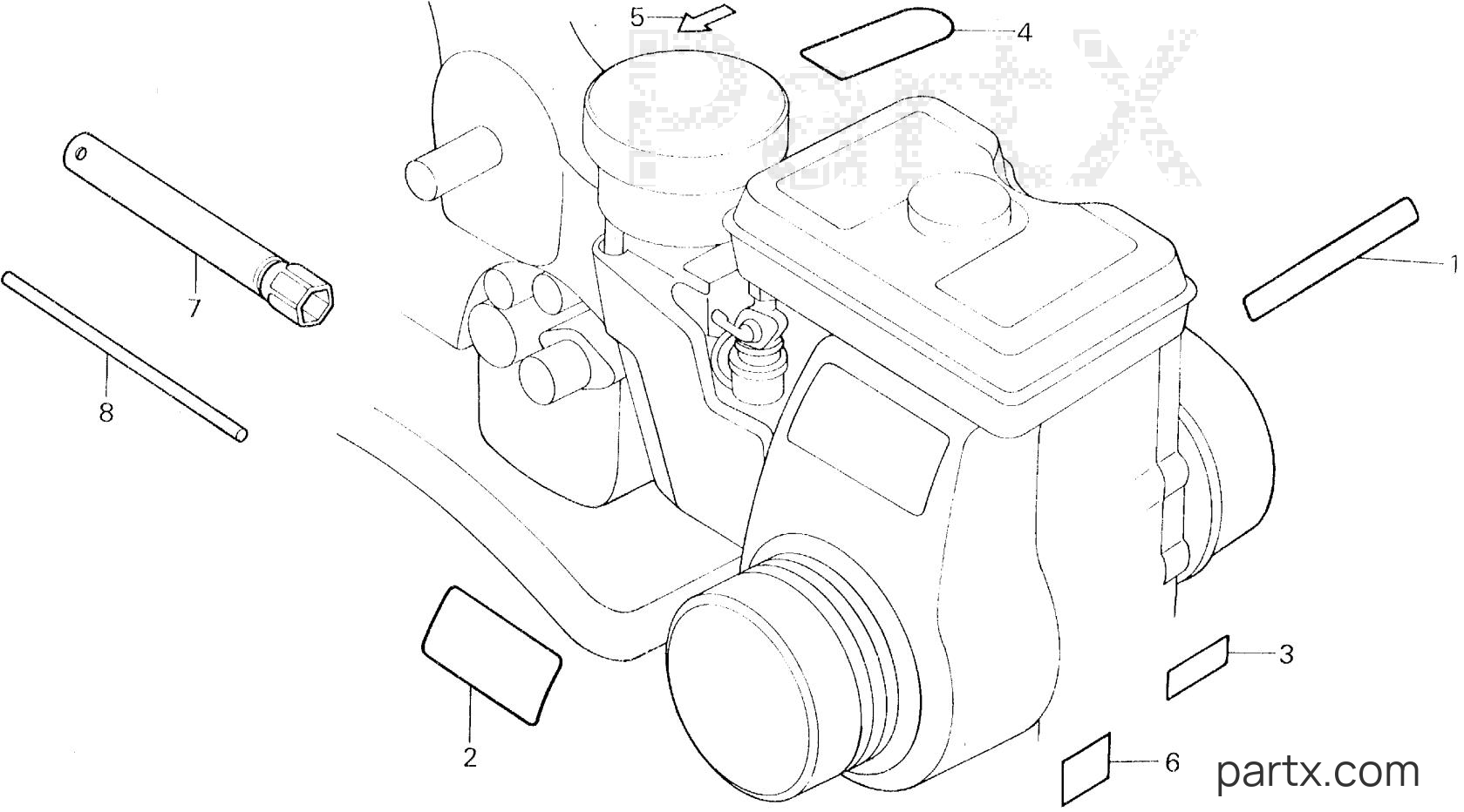 Honda F500 A2 - TOOLS - LABELS