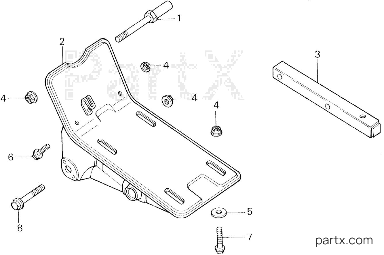 Honda F400 A1 - ENGINE BED