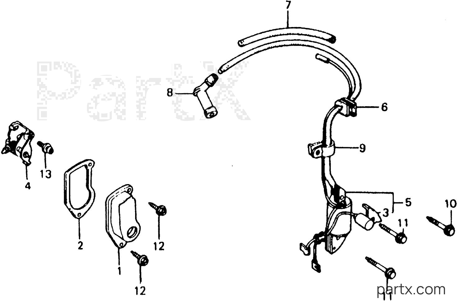 Honda WT20 C - WT20/30 POINTS - IGNITION COIL