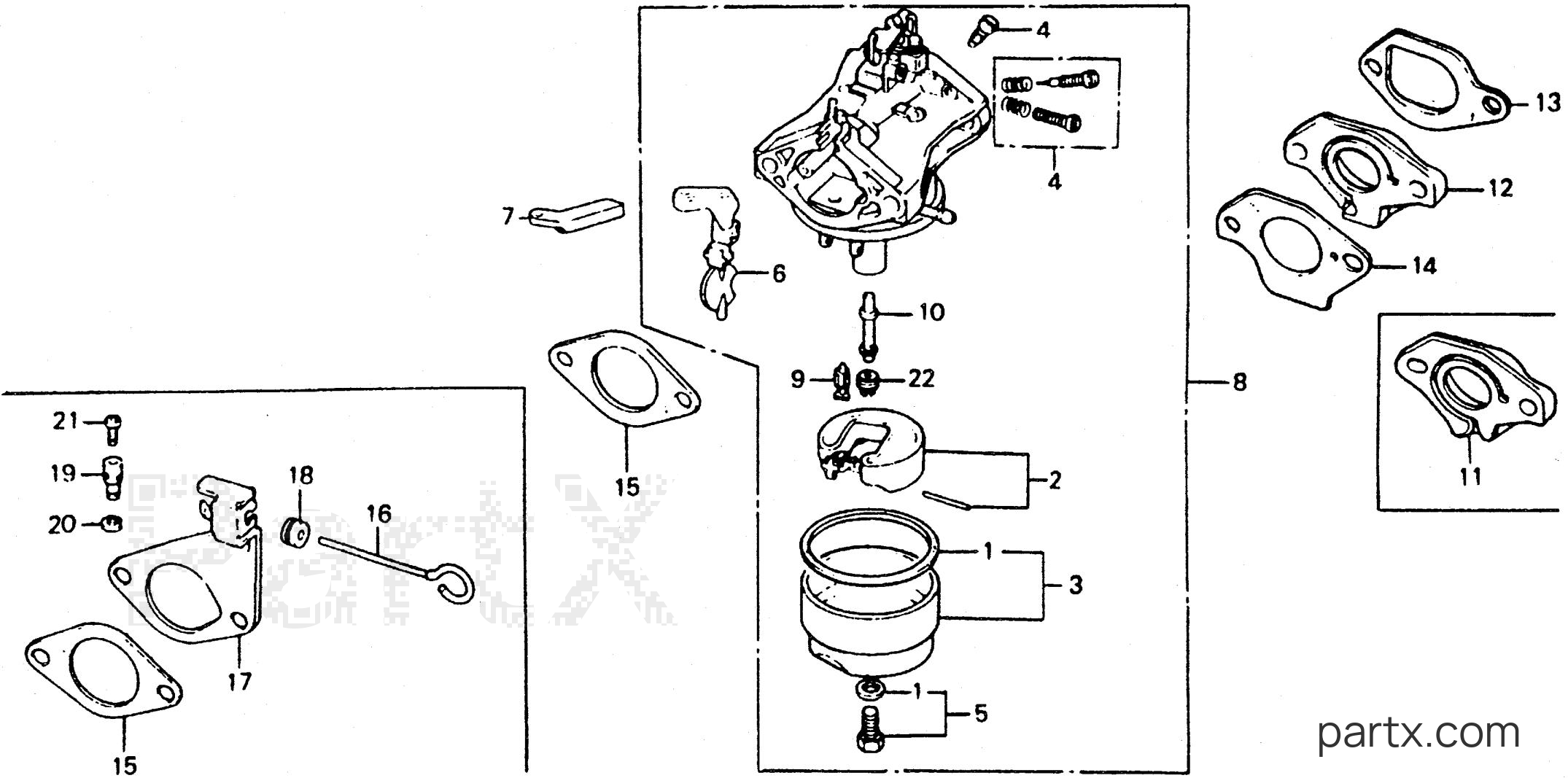 Honda WT30 C - WT20/30 CARBURETOR