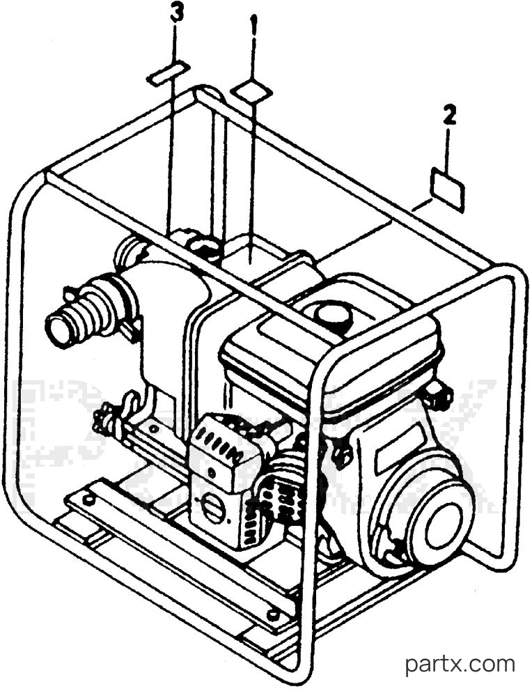 Honda WT30 C - LABELS
