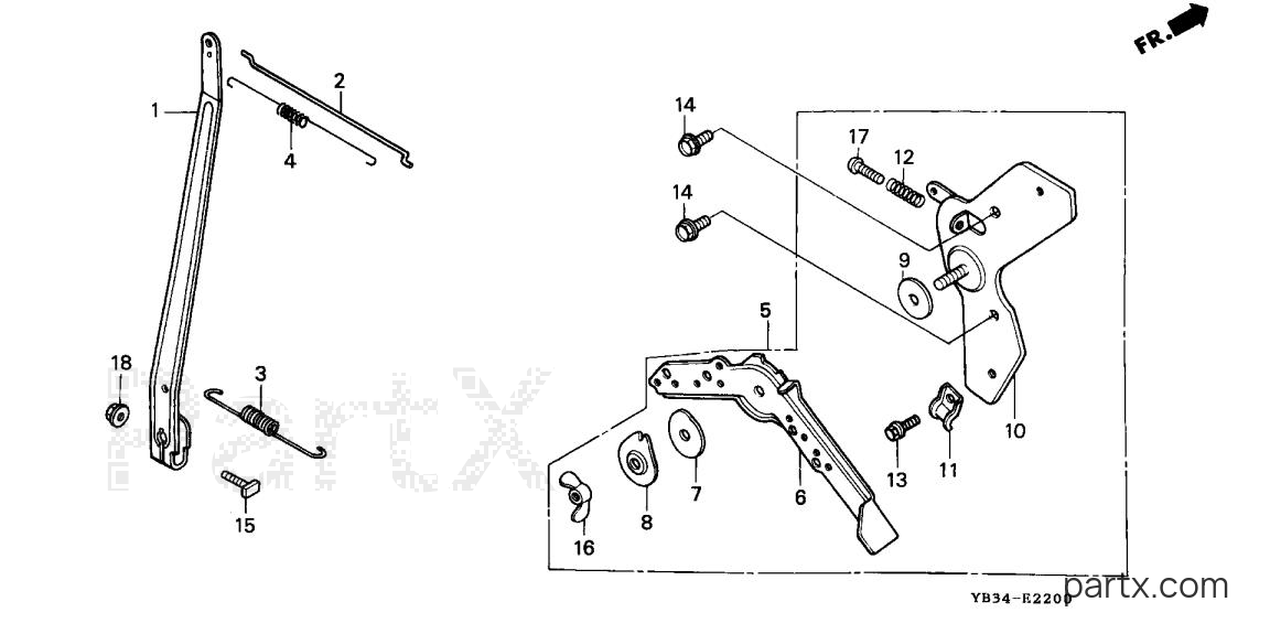 Honda WB30T DRA - CONTROL