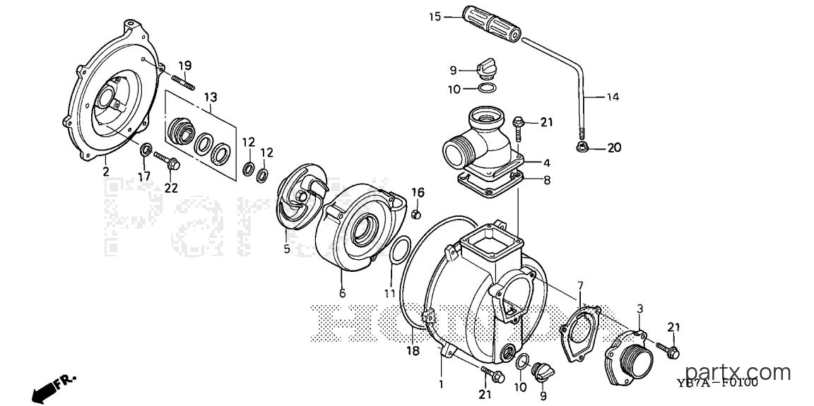 Honda WH15XK2 AC1 - CASING