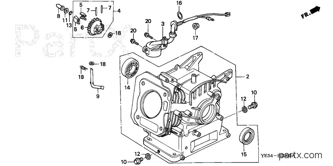 Honda WP30X ACF6 - CYLINDER