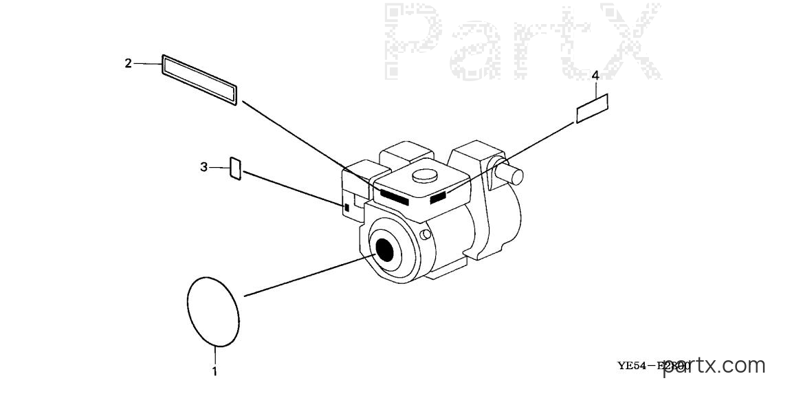 Honda WP20X ACF6 - LABELS (1)