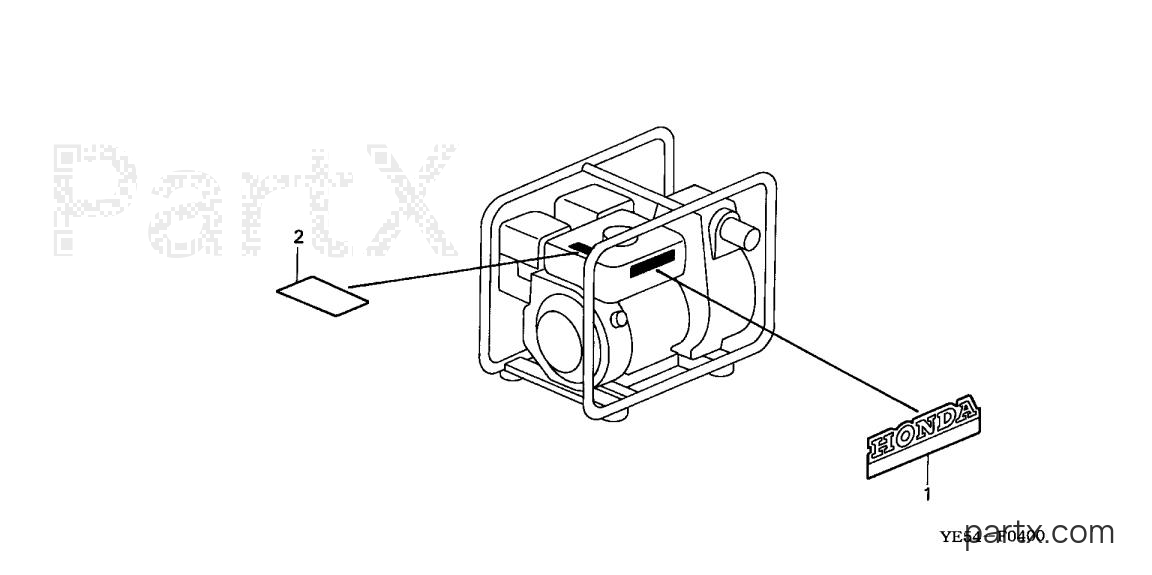 Honda WP30X ACF6 - LABELS (2)