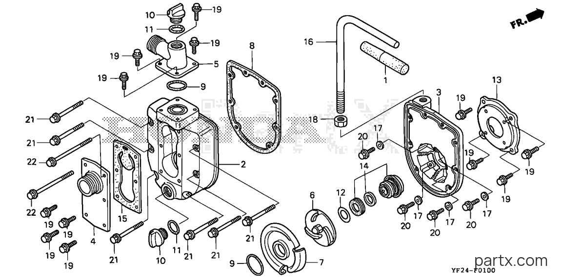 Honda WX15 AX1 - CASING