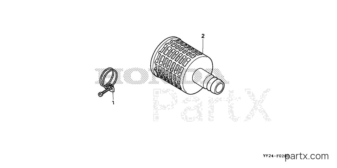 Honda WX15 AX1 - HOSE COUPLING