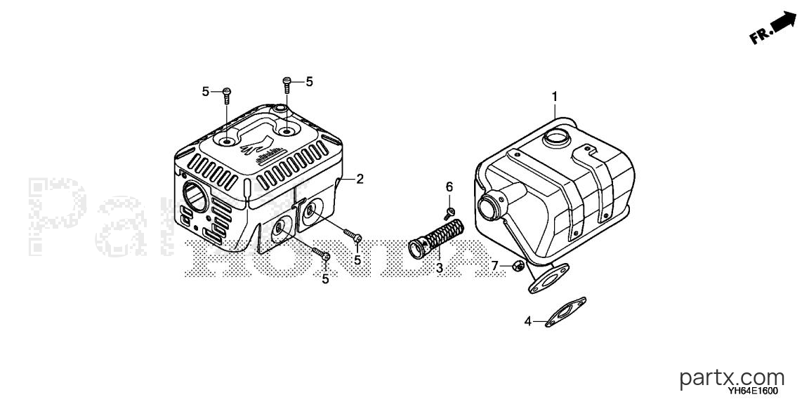 Honda WH20XT AF - MUFFLER