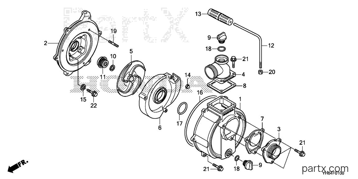 Honda WH15XT2 A - CASING
