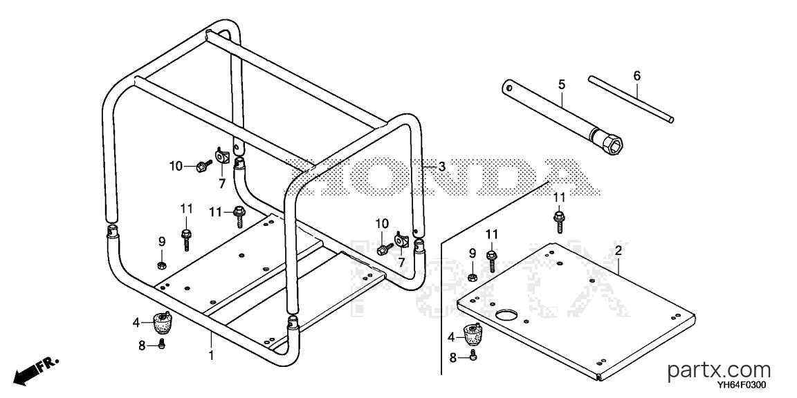 Honda WH15XT A - FRAME BED - TOOL