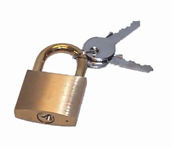 Brass Padlock, 1 1/2"