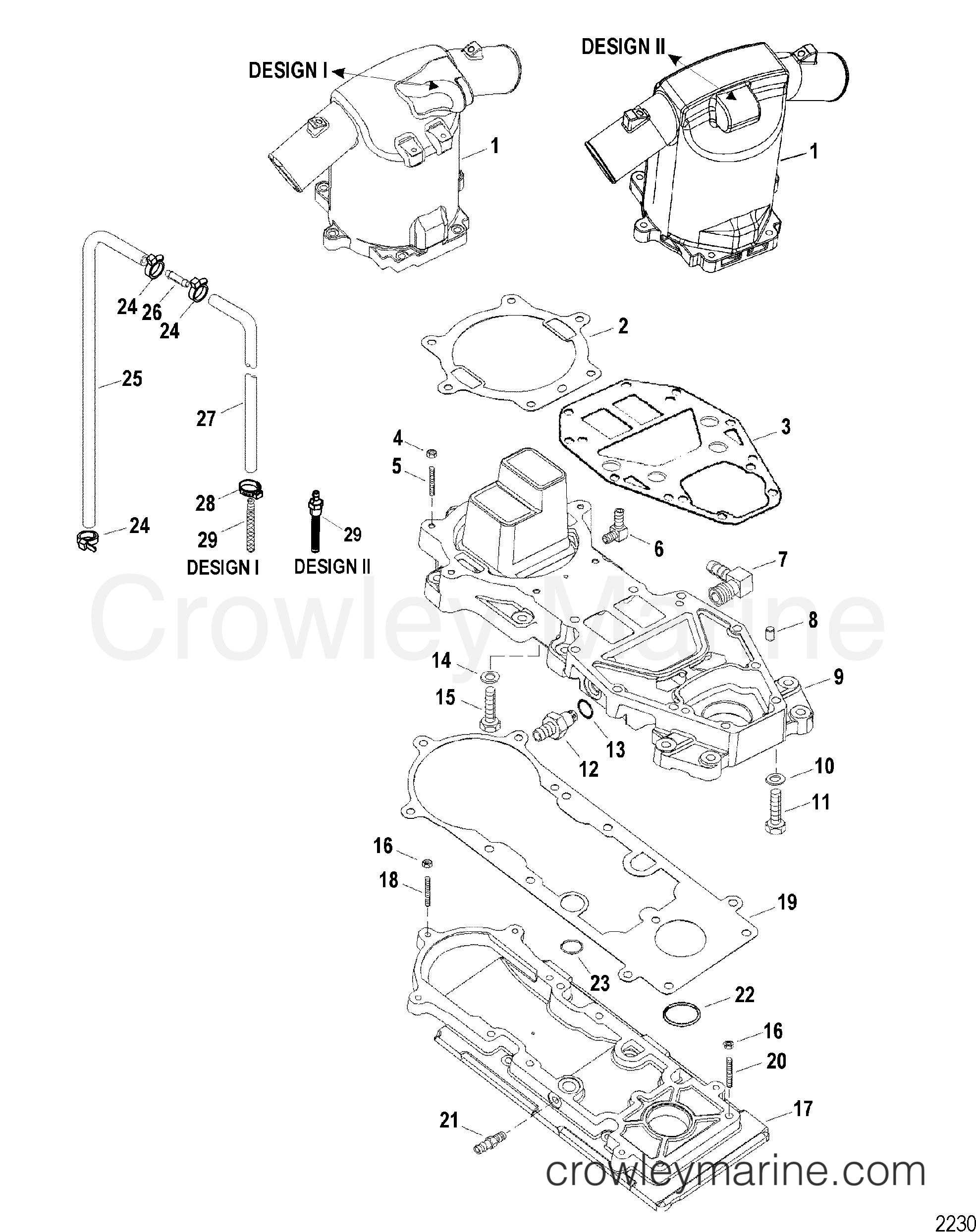 EXPANSION CHAMBER AND ADAPTER PLATE 2001 Sport Jet 0 [M2] S721P52YS