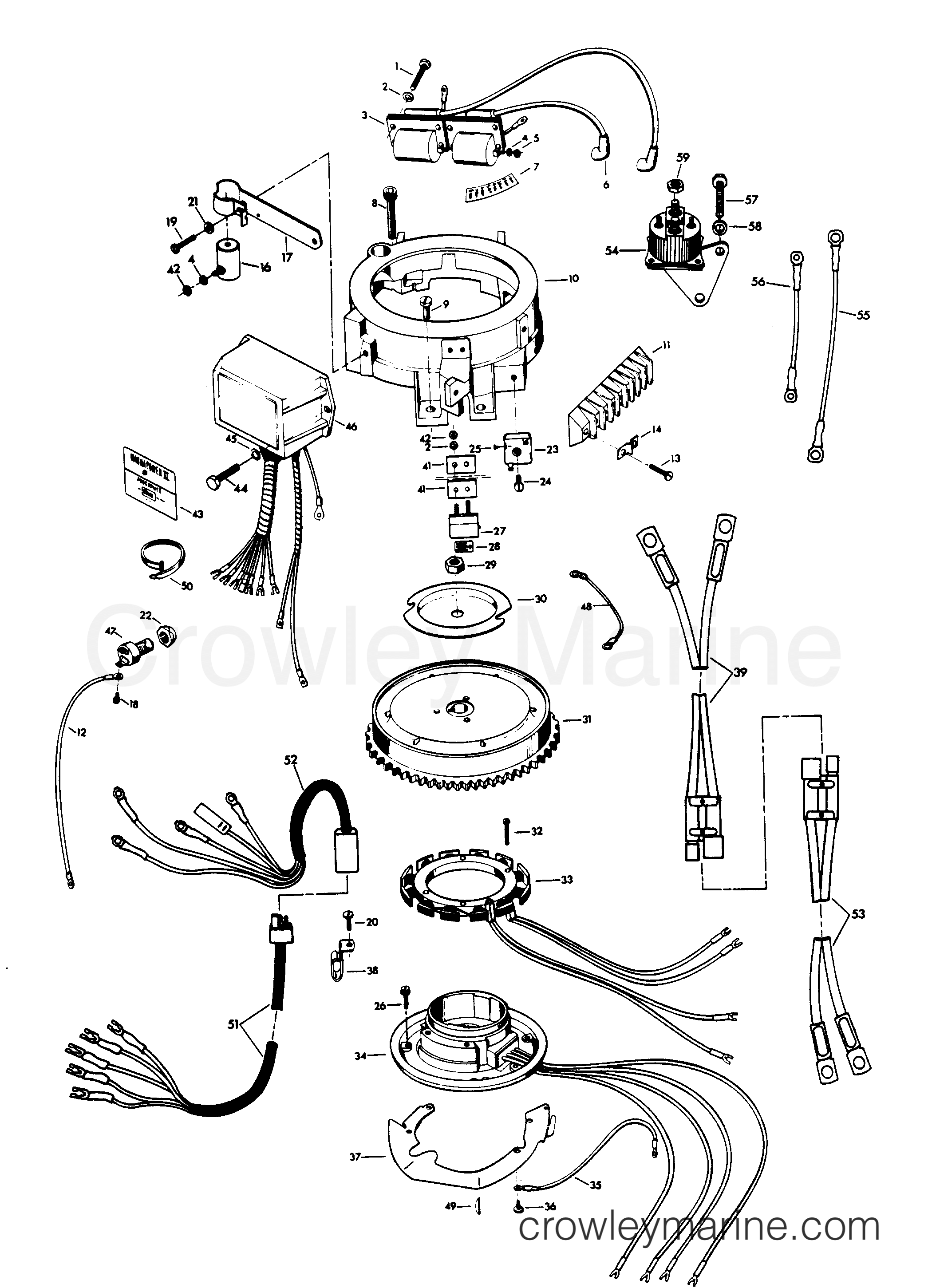 1979 Outboard 12 - H0125H79E - ELECTRICAL COMPONENTS