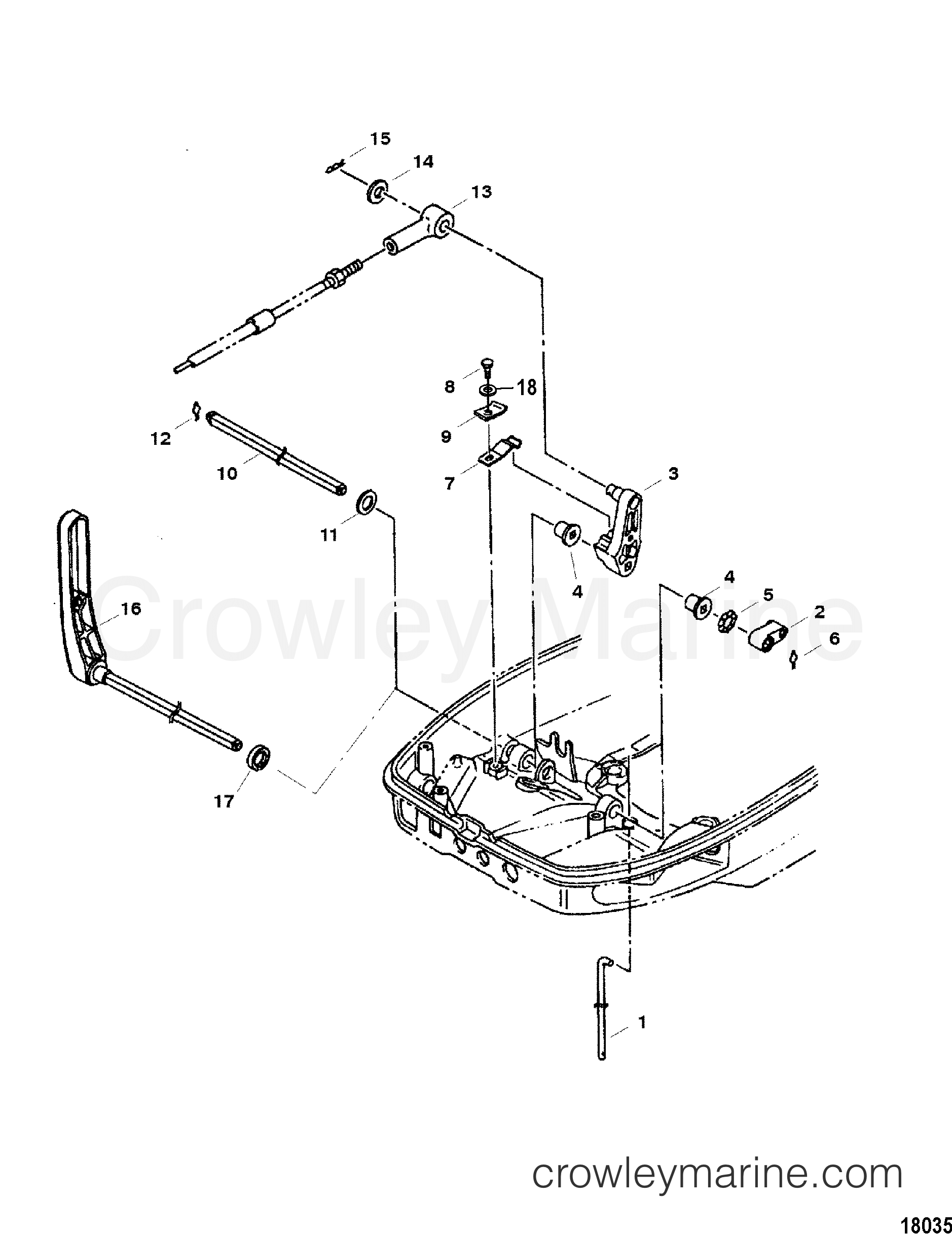 2006 Outboard 40 [ELPTO] - 7E40412UL - SHIFT COMPONENTS