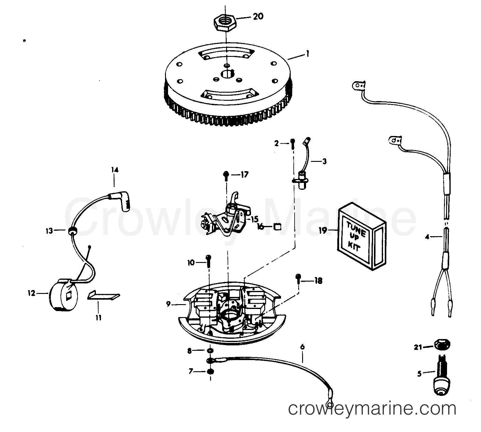 1984 Outboard 25 - 256C4E - 252H3G 252B3G MAGNETO