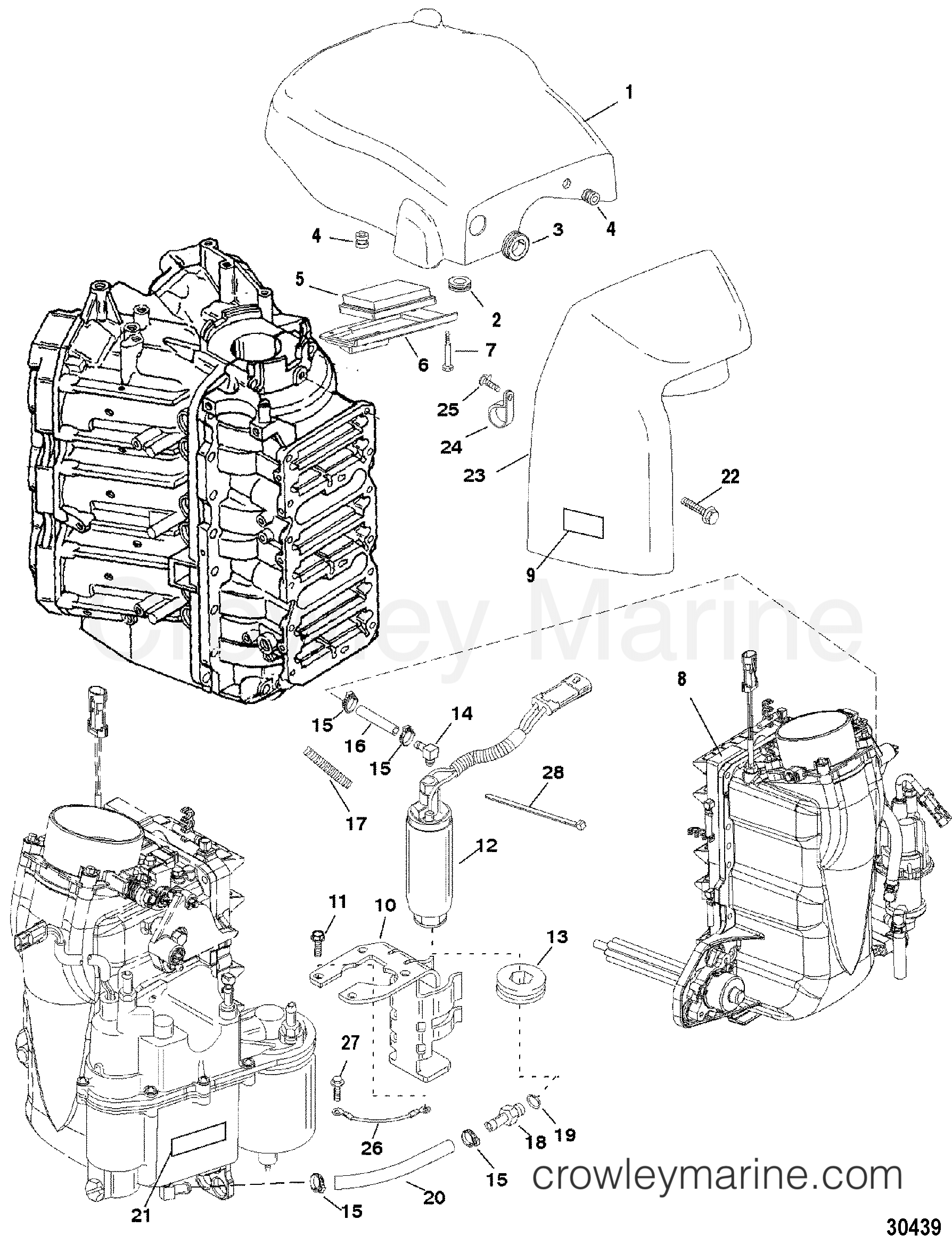 2001 Outboard 225DFI [XXL DIG SW] - 7225D93KD - AIR HANDLER