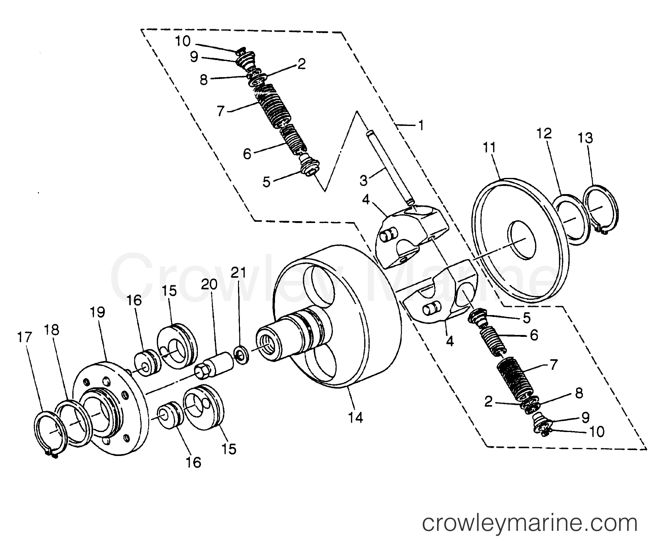 1994 Inboard Engine 5.9LD [PORT] - 35912G9GS - TIMER ASSEMBLY
