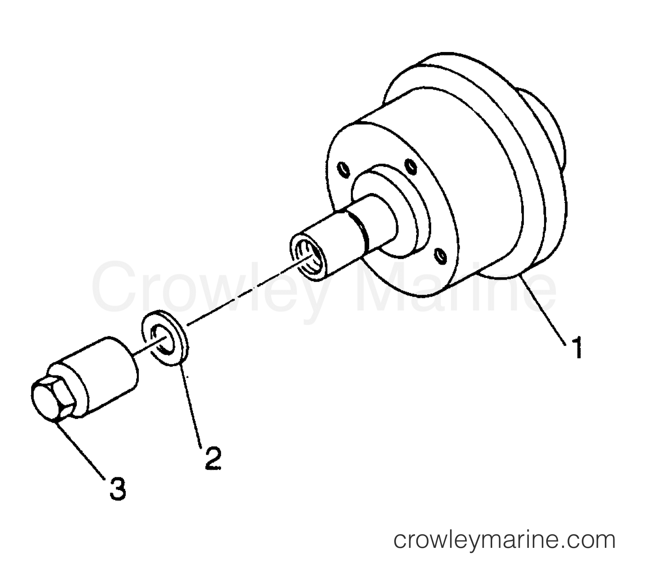 1995 Inboard Engine 5.9LD [STARBOARD] - 3592299HS - FLANGE ASSEMBLY - COUPLING