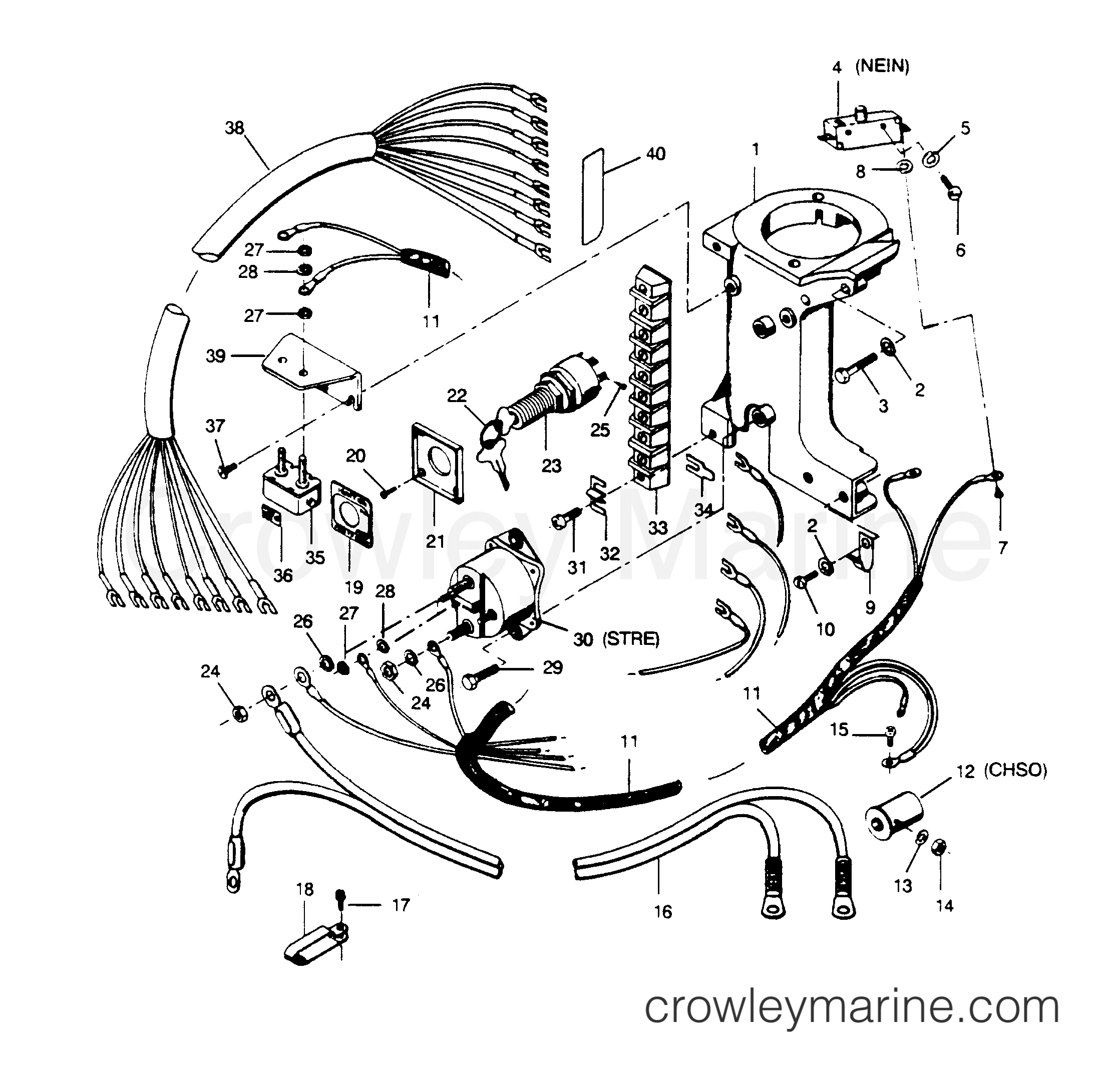 1990 Outboard 35 - 357F90A [Force] - ELECTRICAL COMPONENTS