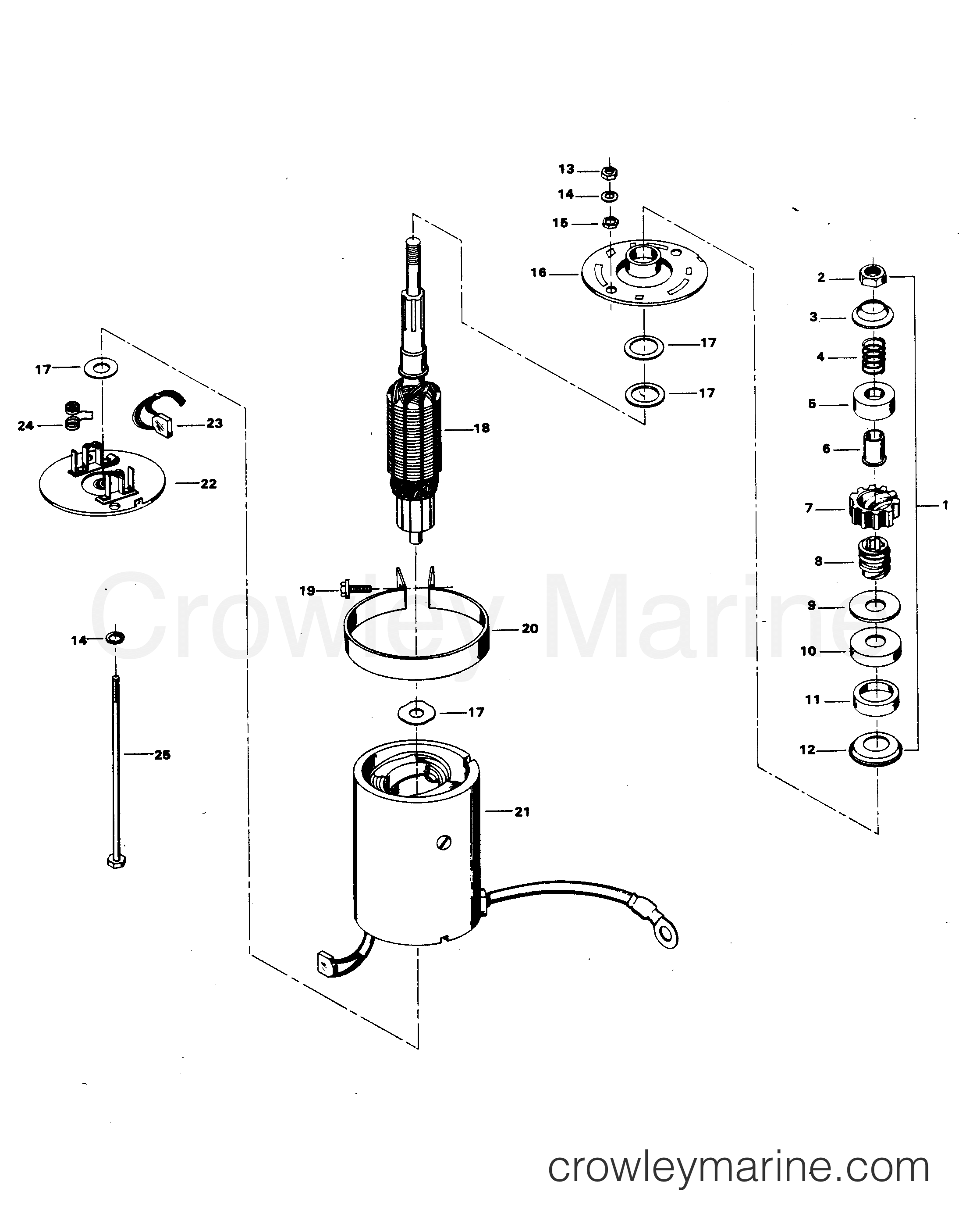 1981 Outboard 20 - H0202B81M - ELECTRIC STARTER