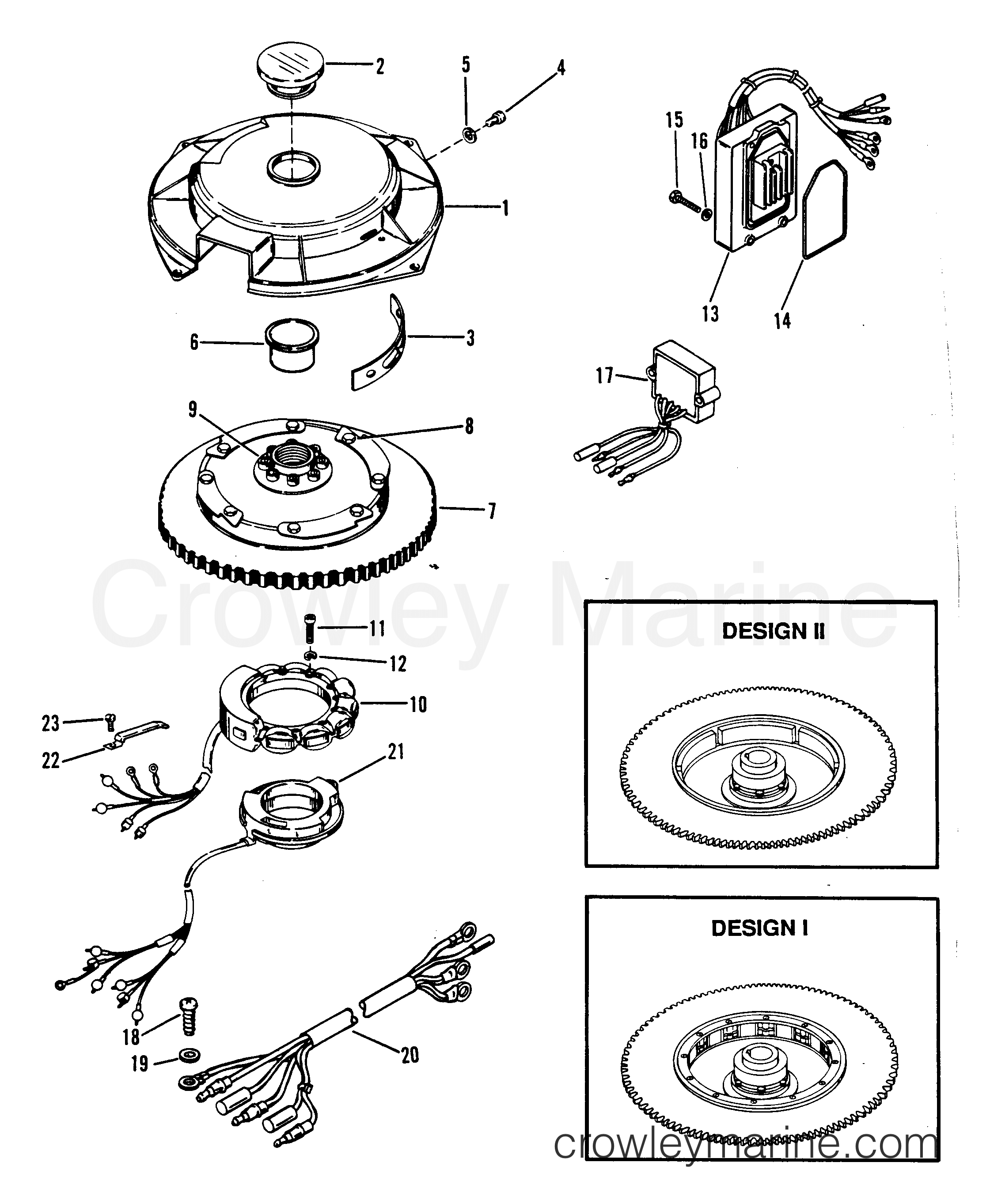 1992 Outboard 275 [CXXL] - 7275435AD - FLYWHEEL/STATOR
