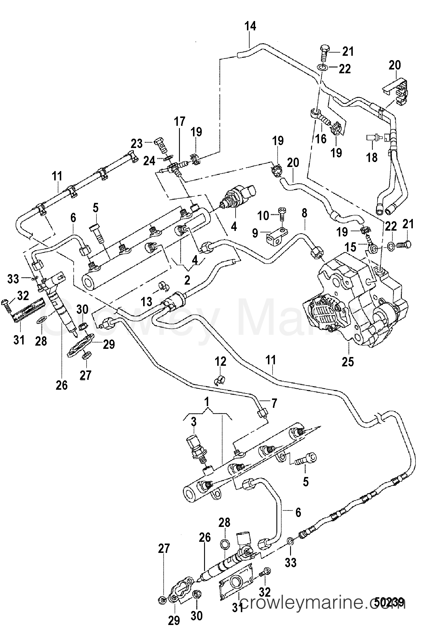 2013 Inboard Engine 4.2L TDI - 3D420015D - FUEL COMPONENTS