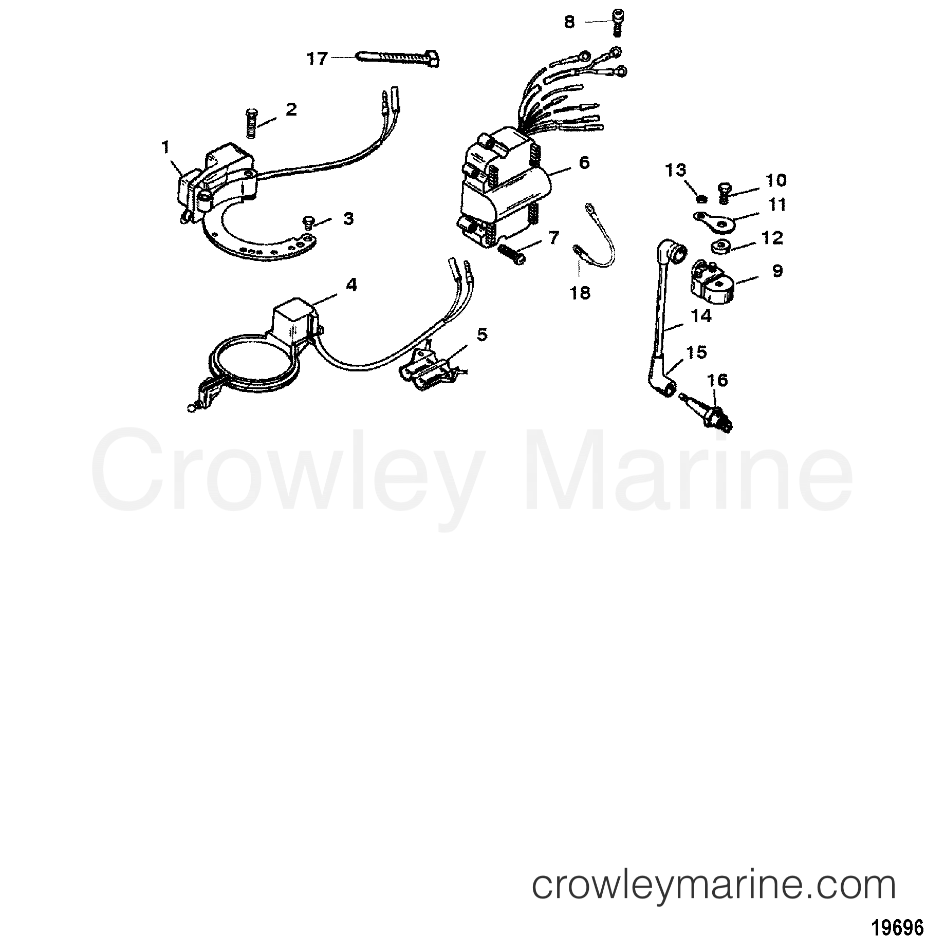 1996 Outboard 6 [MLH] - 7006211ED - IGNITION COMPONENTS