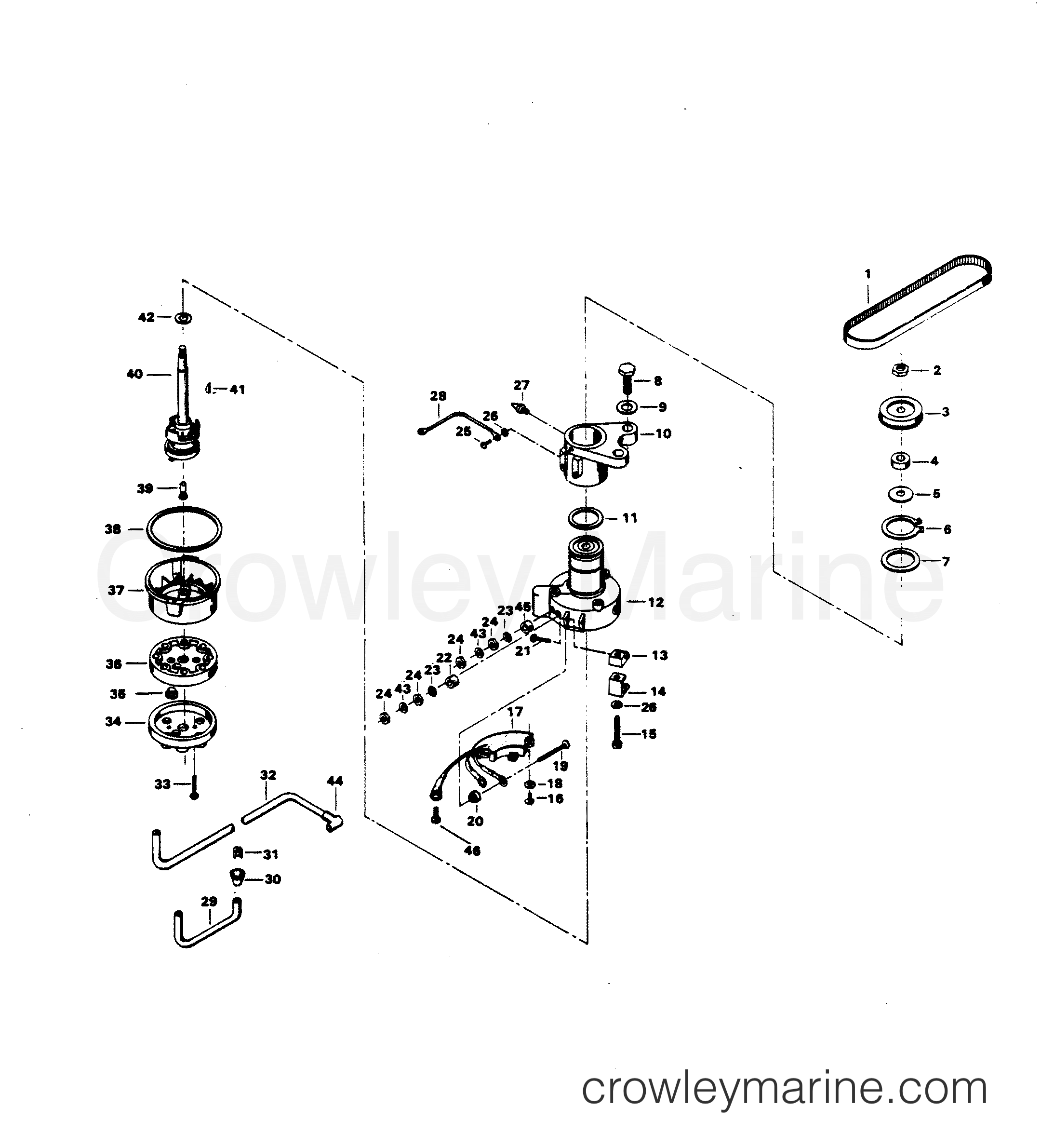 1983 Outboard 140 - H1408H83E - DISTRIBUTOR