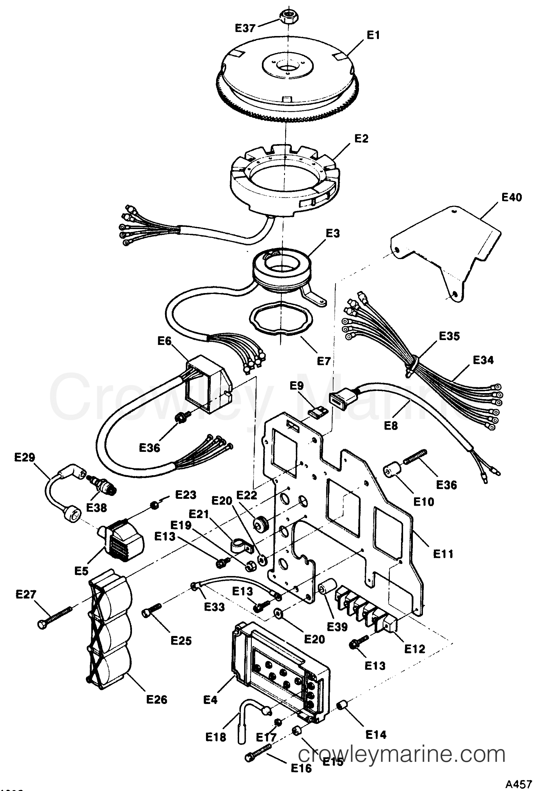 1991 Outboard 90 - 903P91D [Force] - IGNITION COMPONENTS