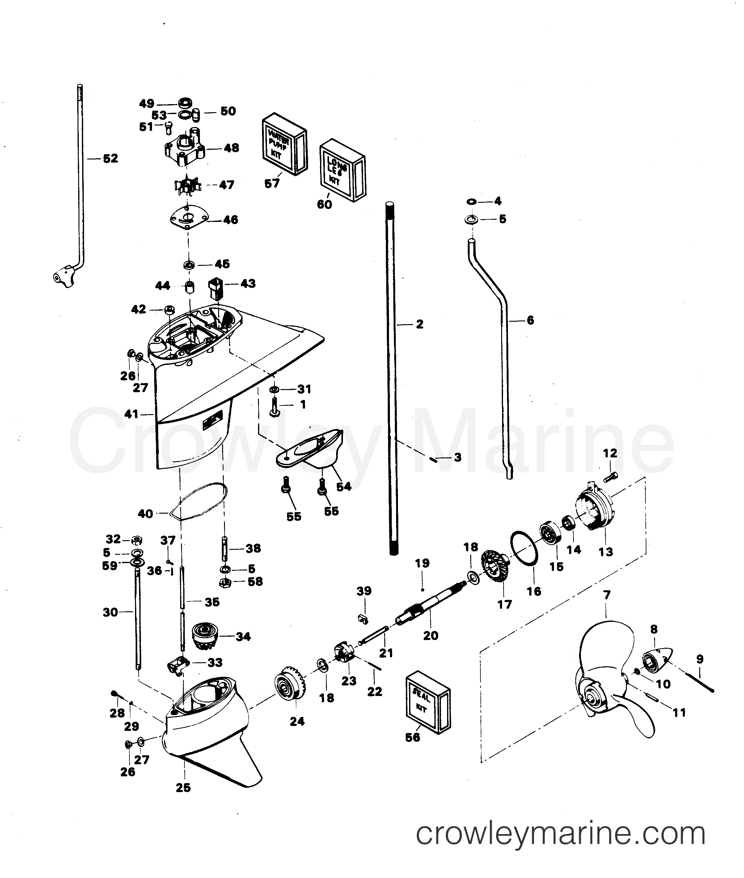 Pin-Shaft Screw// Chrysler Force Mercury QuickSilver F498891