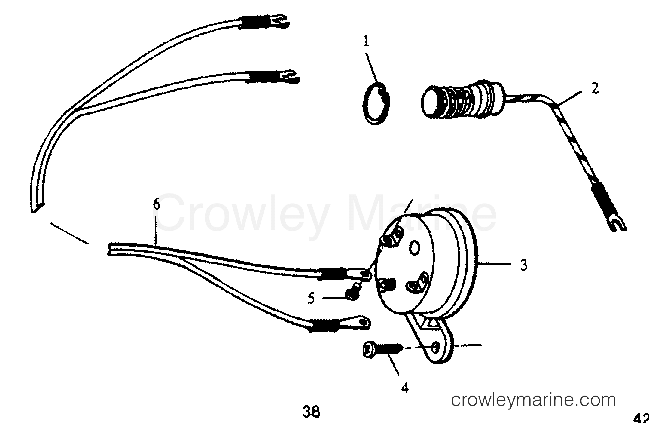 1988 Outboard 50 - 504S8D [Force] - OVERHEAT BUZZER