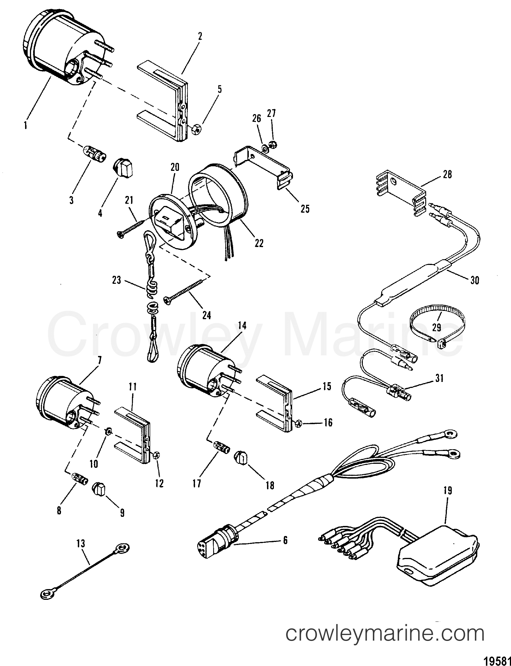 1991 Outboard 200 [CXL] - 7200425YD - INSTRUMENTATION