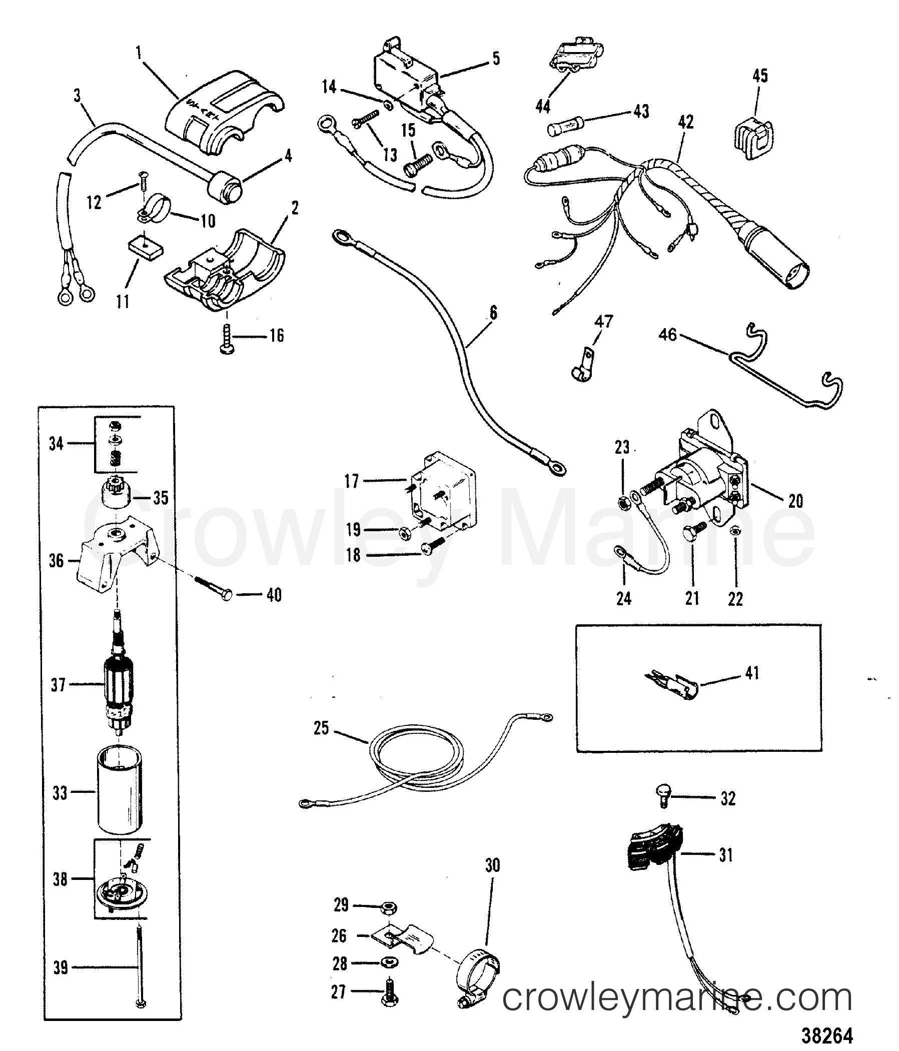 1987 Outboard 9.9 [EL] - 7010527 - ELECTRIC COMPONENTS