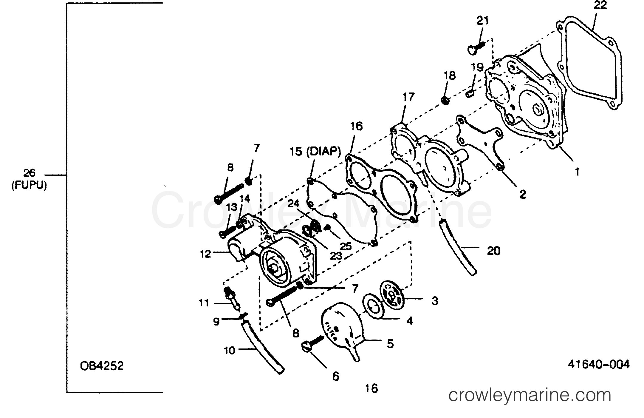 1988 Outboard 50 - 507D8D [Force] - FUEL PUMP