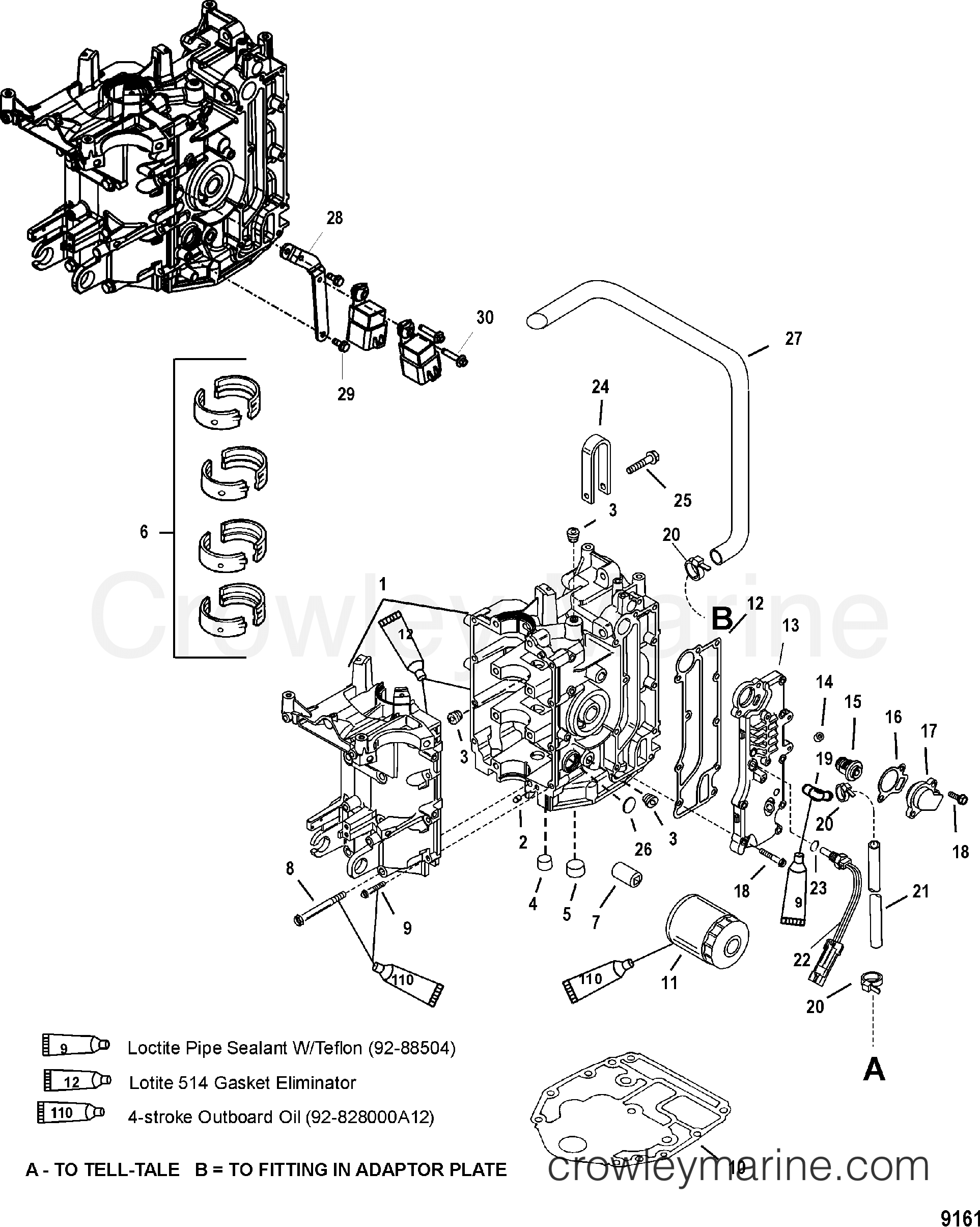 1999 Outboard 40 [M 4] - 7F40203HD - CYLINDER BLOCK