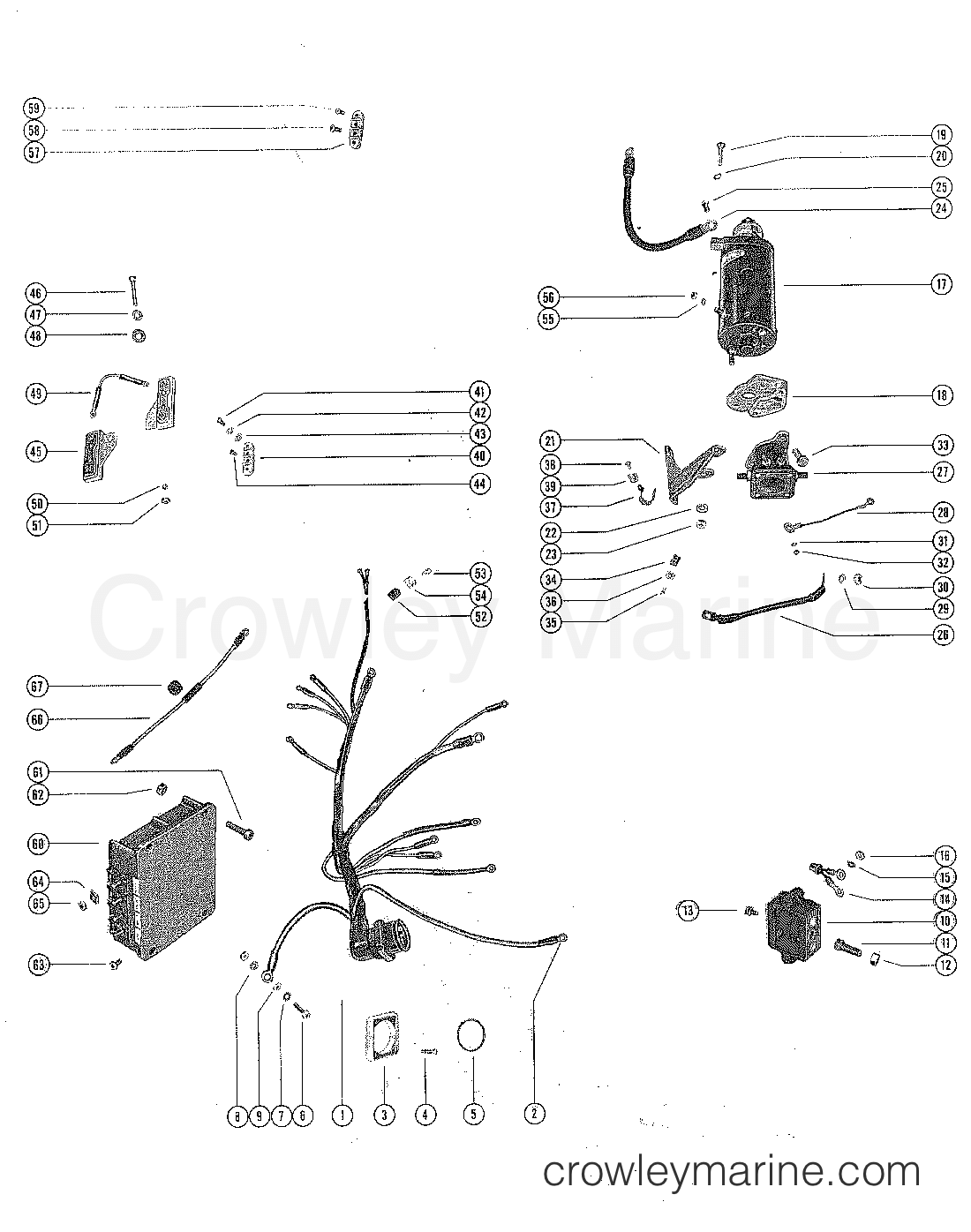 Serial Range Mercury Outboard 950 (6 CYL.) - 1869776 THRU 2318585 - STR