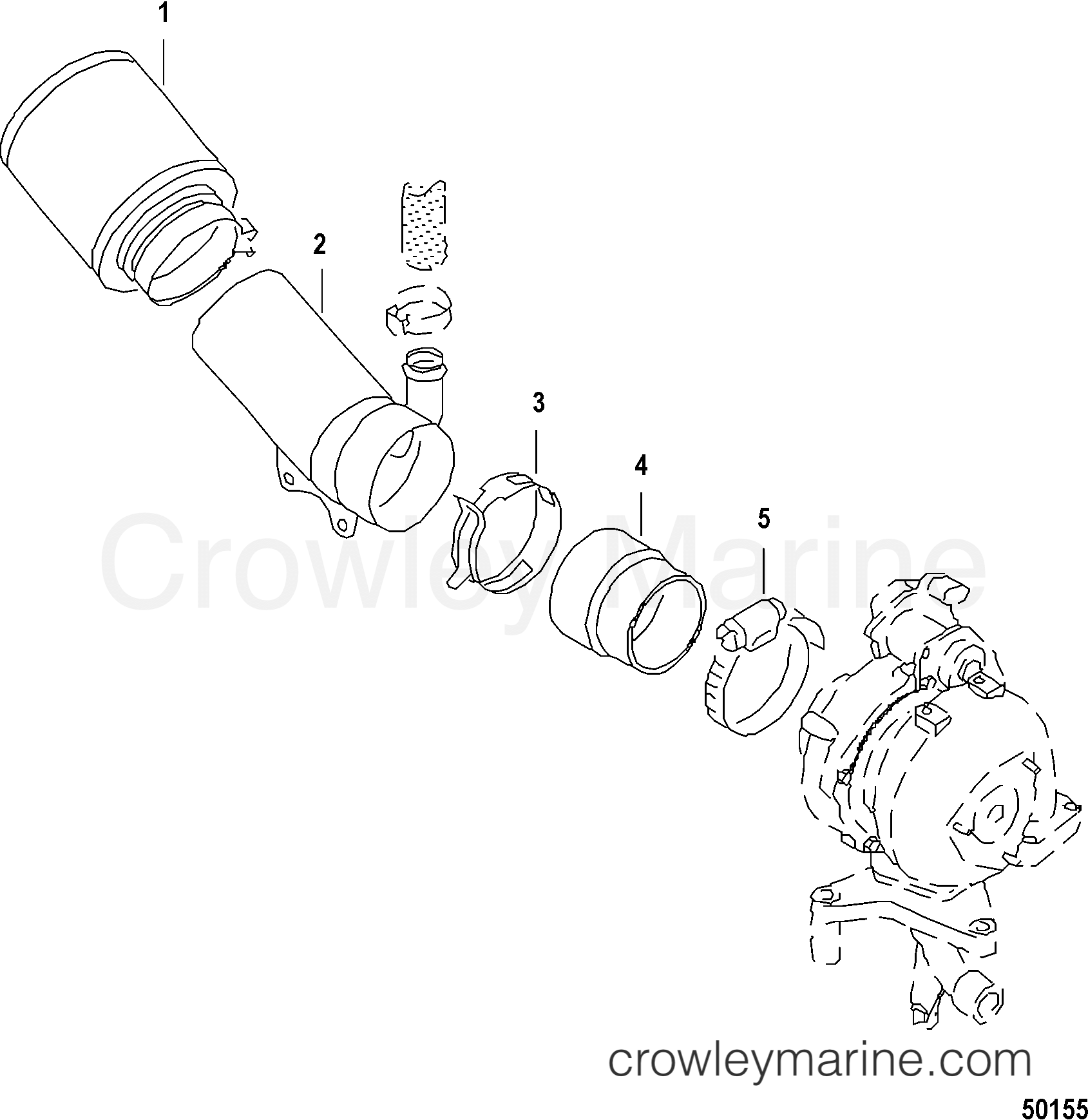 2012 Inboard Engine 3.0L TDI - 3D300007D - AIR CLEANER