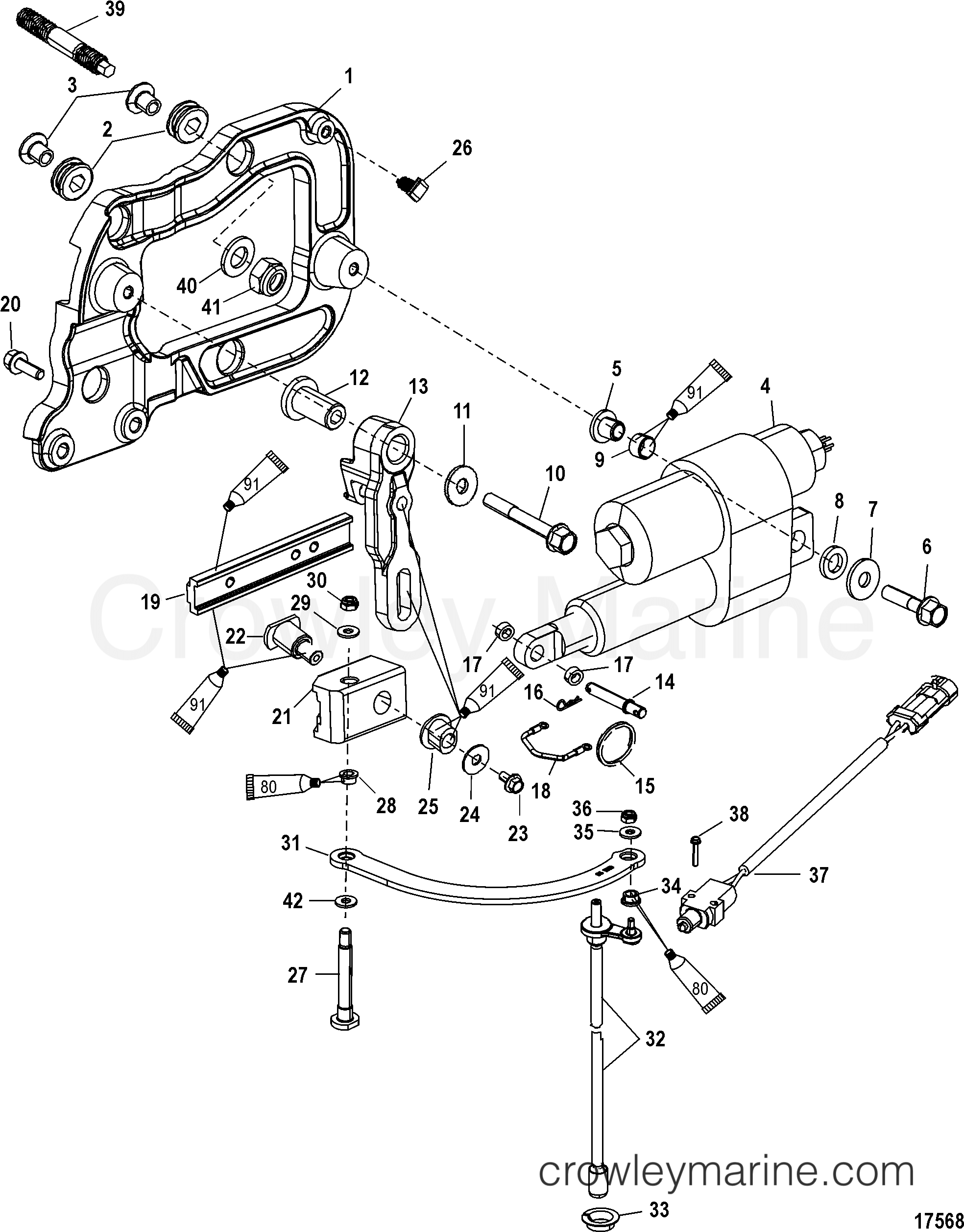 2006 Outboard 135 [L 4] - 7135V13ZB - SHIFT COMPONENTS