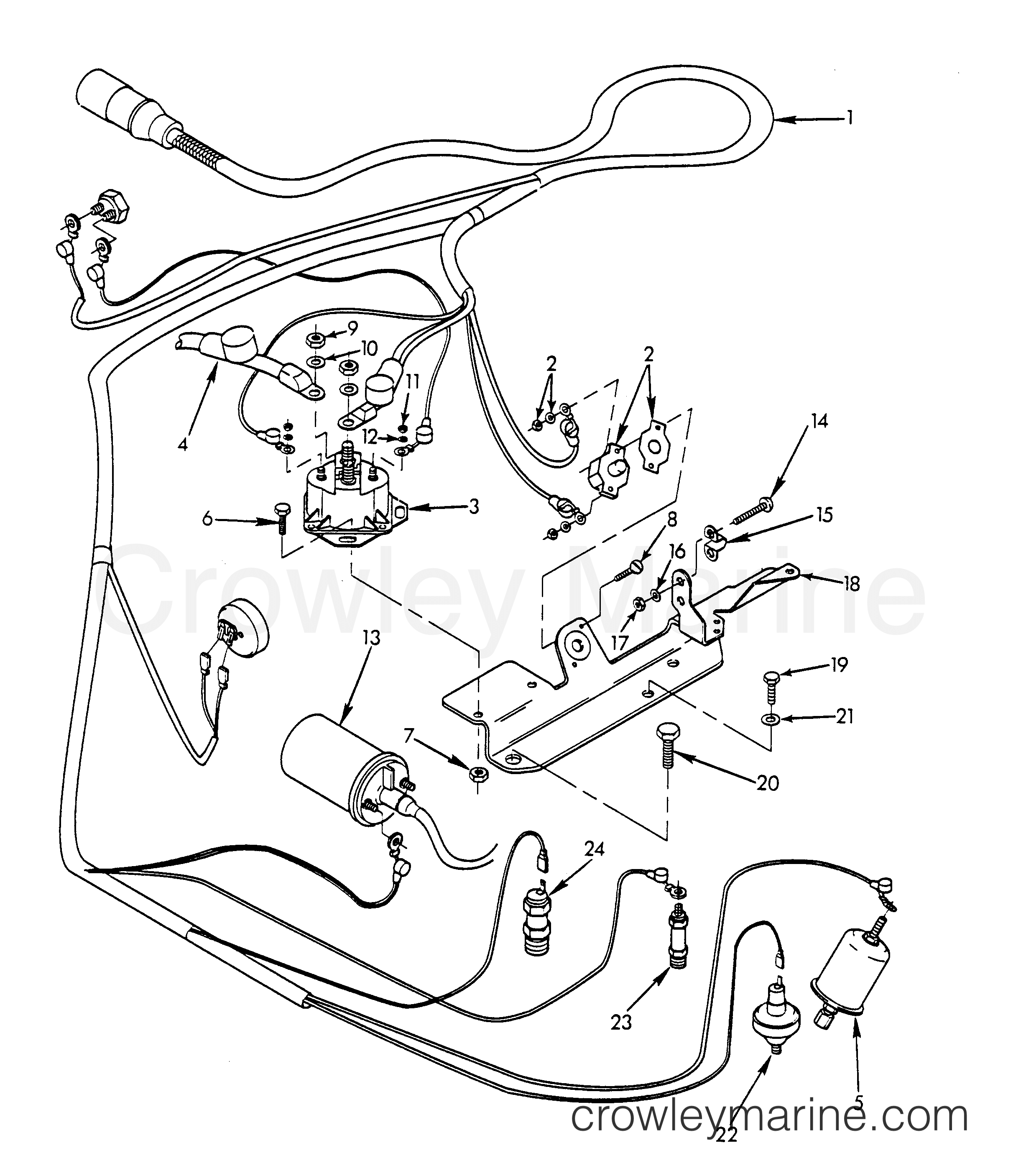 ELECTRICAL PARTS All Years Inboard Engine 351 INBOARDS All Models